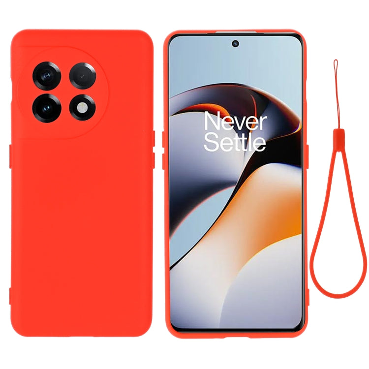 Red liquid silicone full-coverage phone case with camera cutouts