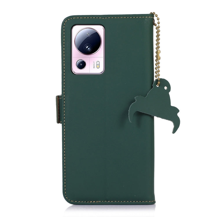 Genuine Leather Magnetic RFID Leather Phone Case, For Xiaomi 13 Lite / Civi 2
