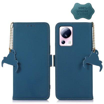 Genuine Leather Magnetic RFID Leather Phone Case, For Xiaomi 13 Lite / Civi 2