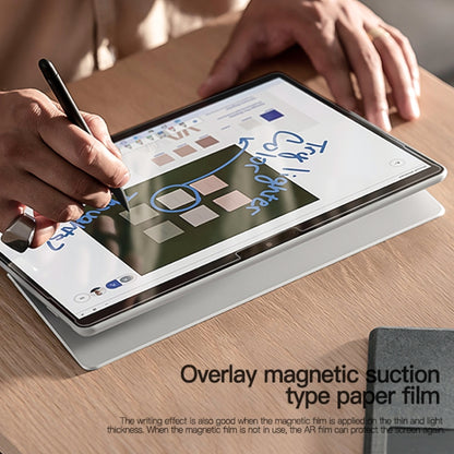 AR tablet screen film with stylus writing on the display surface