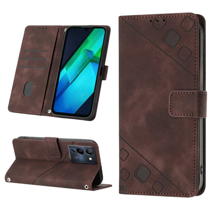 Skin-feel Embossed Leather Phone Case, For Infinix Hot 11, For Infinix Hot 11 Play / Hot 10 Play, For Infinix Hot 11s, For Infinix Hot 11s NFC X6812B, For Infinix Hot 12 Play / Hot 12 Play NFC, For Infinix Hot 12i X665, For Infinix Hot 12 X6817        ...