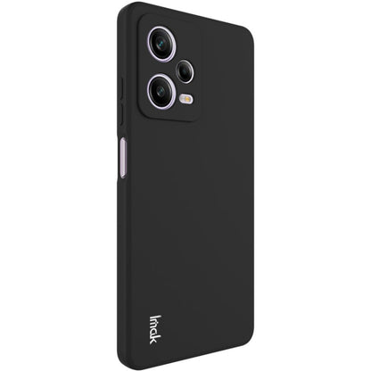 Black straight-edge TPU soft phone case, side buttons cutouts visible