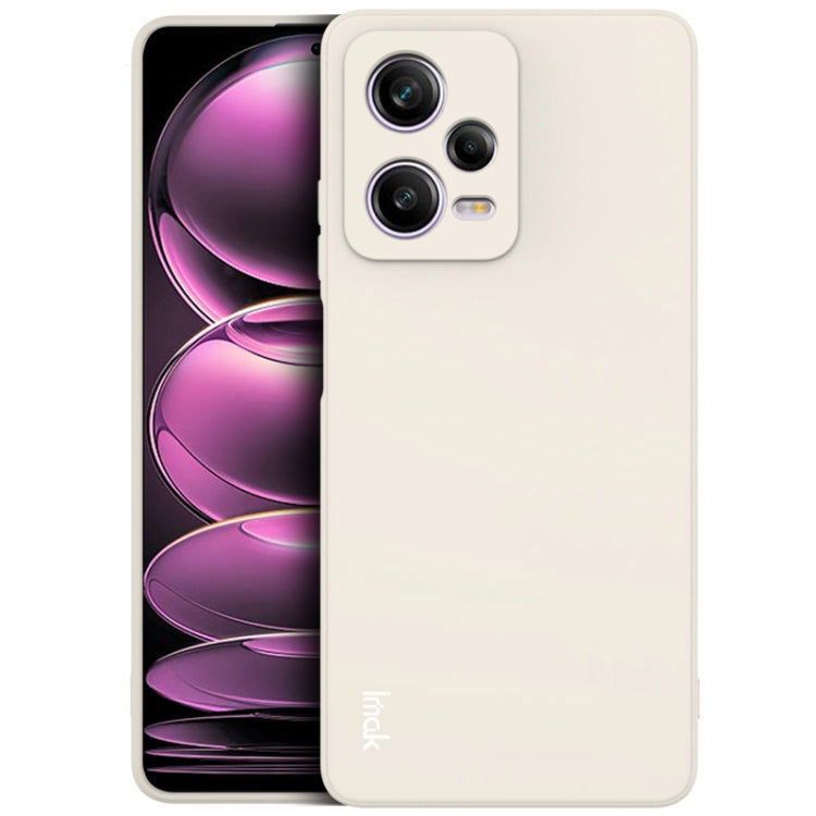 White TPU soft phone case with straight edges for Xiaomi Redmi Note 12