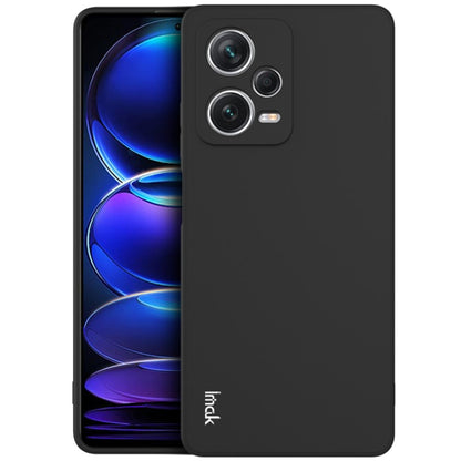 Black TPU soft phone case with straight edges for Xiaomi Redmi Note 12