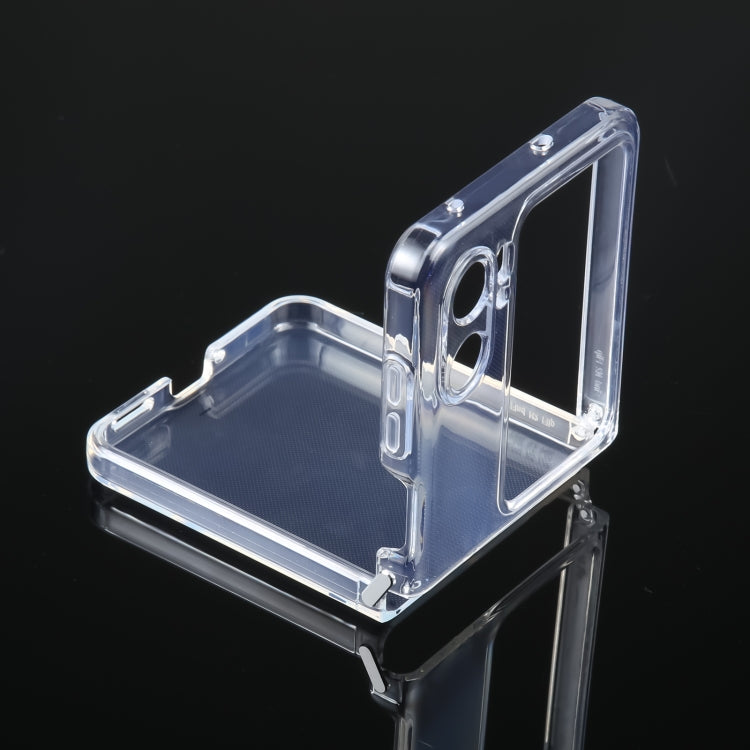 Clear TPU phone case, side-angle view showing reinforced edges and camera cutout