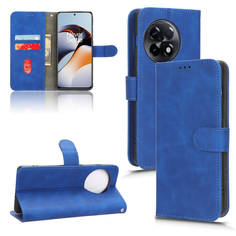 Blue leather flip phone case with card holder and camera cutout