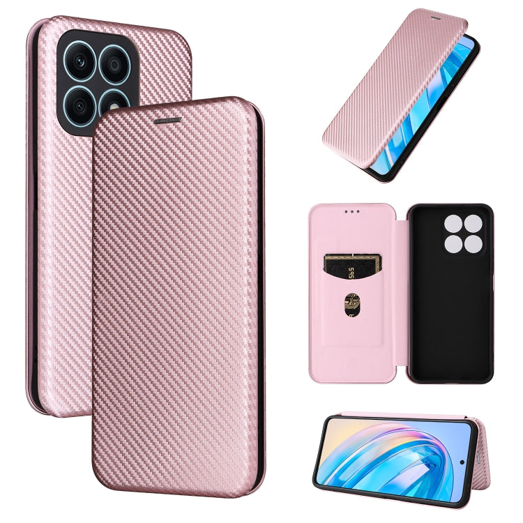 Pink flip phone case set showing back, front flap, and open/closed views