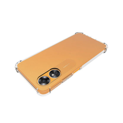 Shockproof non-slip TPU phone case for phone with orange back and dual cameras