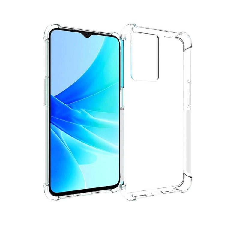 Shockproof non-slip TPU phone case with clear back, for OPPO A57