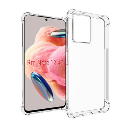 Shockproof non-slip TPU phone case with clear back, for Redmi Note 12 4G