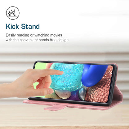 Pink flip phone case with kickstand stand for watching with phone in landscape