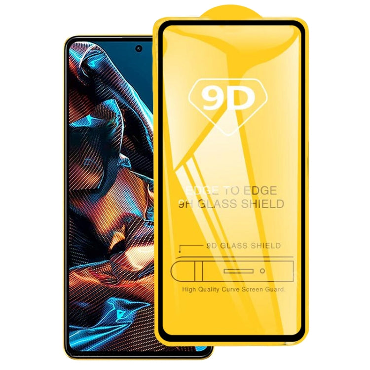 9D full-screen tempered glass protector with full-glue adhesive, clear glass shield