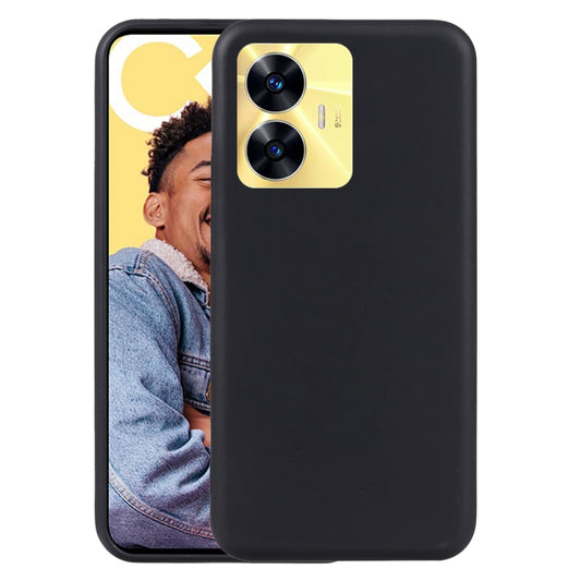 Black TPU phone case with dual camera cutouts and raised edges