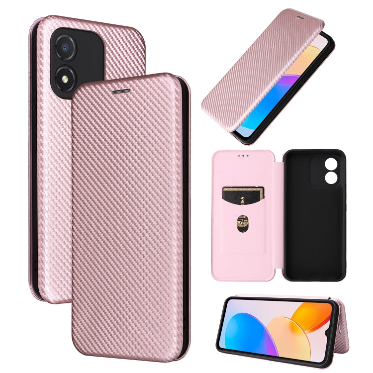 Pink carbon-fiber texture phone case set: back, front flip, and open wallet cover