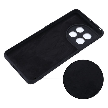 Black liquid silicone phone case with camera opening on the back