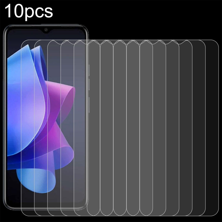 10-pack 9H tempered glass screen protectors with curved 2.5D edges