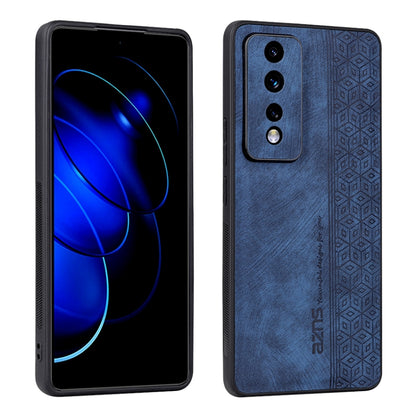 3D embossed skin-touch phone case, dark blue with geometric pattern, camera cutouts