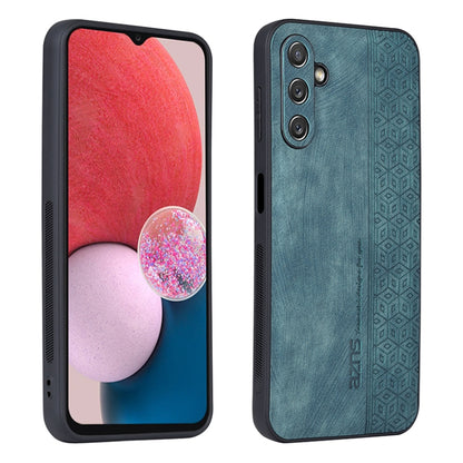 3D embossed skin-touch phone case, teal geometric pattern, camera cutout on back