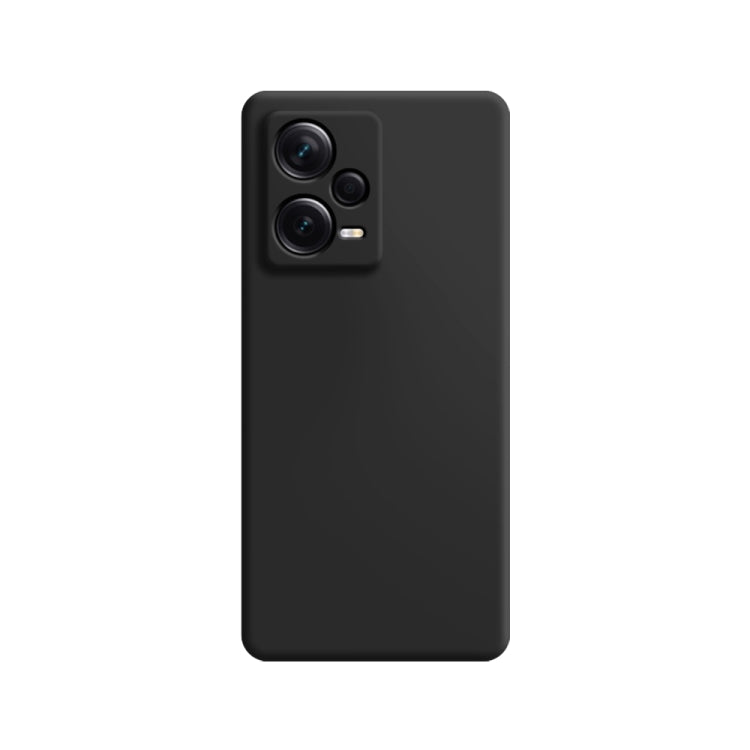 Imitation liquid silicone phone case, black with dual camera cutouts on back.