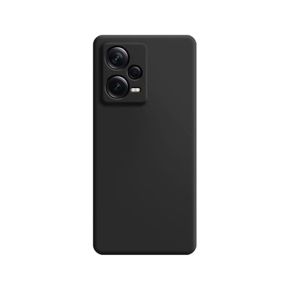 Imitation liquid silicone phone case, black with dual camera cutouts on back.