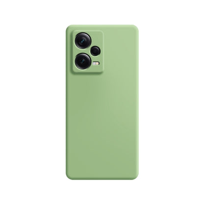 Imitation liquid silicone phone case, mint green with dual camera cutouts on back.