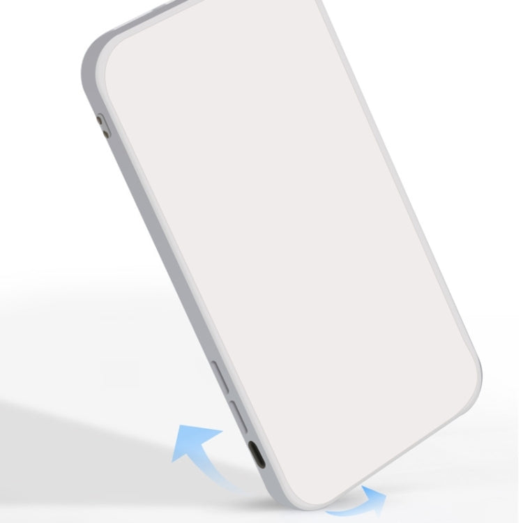 White liquid silicone-style phone case with matte finish and side buttons/port openings