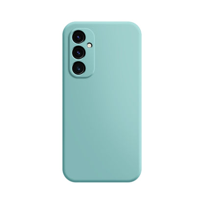 Mint green phone case with raised triple-camera cutouts for secure protection