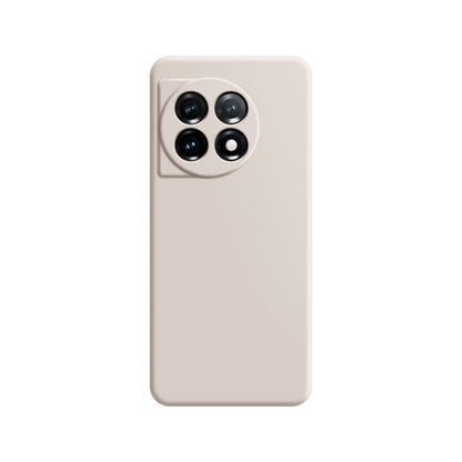 White phone case with quad camera cutouts on the back and a protective camera ring.