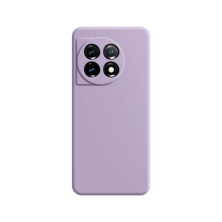 Purple phone case with quad camera cutouts on the back and a smooth protective finish.