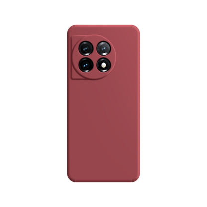 Red imitation liquid silicone phone case with raised camera cutout