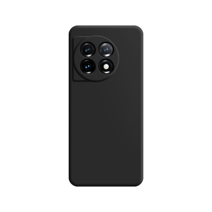 Black imitation liquid silicone phone case with raised camera cutout