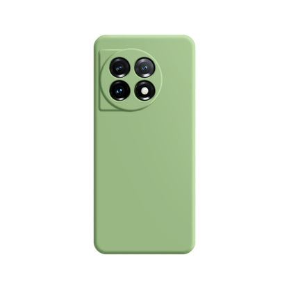 Light green imitation liquid silicone phone case with raised camera cutout