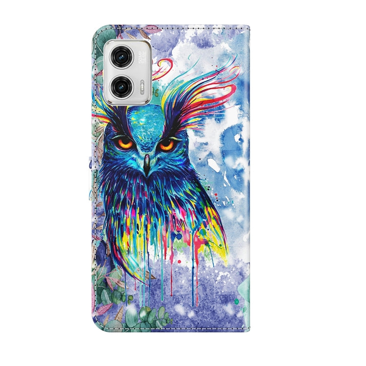 Colorful owl design phone wallet case with dual camera cutouts and folio cover
