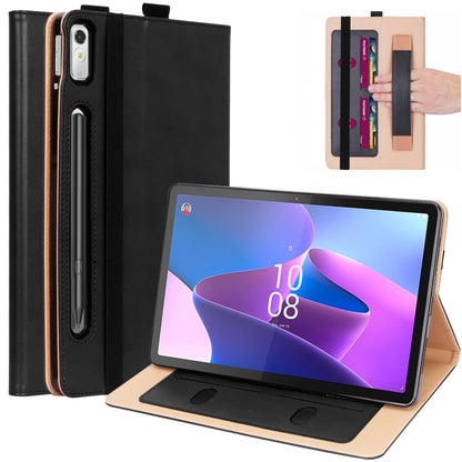 Black embossed front stand smart tablet case with card slots and camera cutout