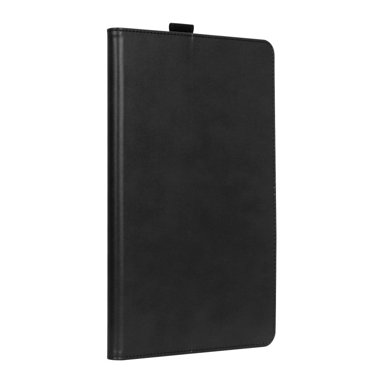 Black folio stand smart tablet case with smooth front and top corner strap