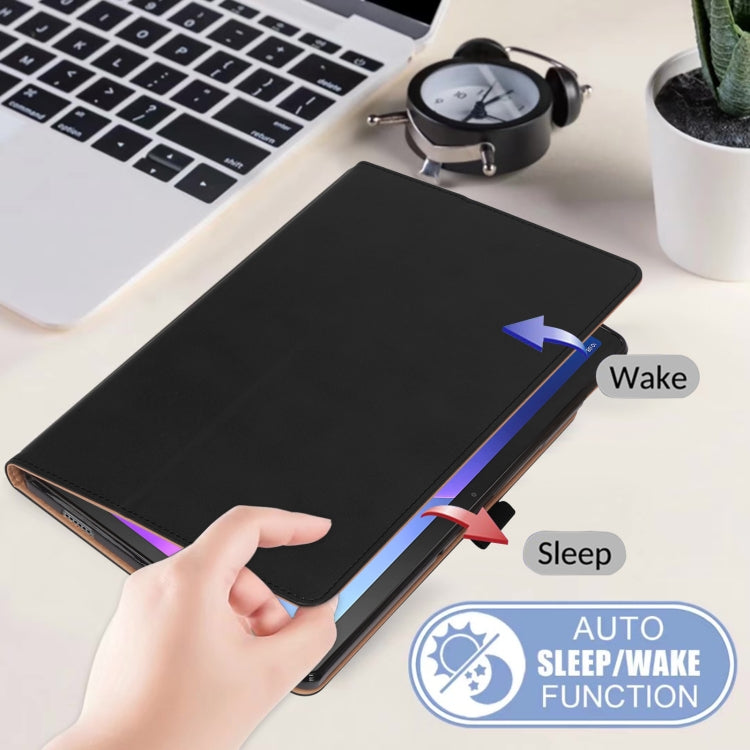 Black smart tablet case with stand cover and auto sleep/wake style hinge