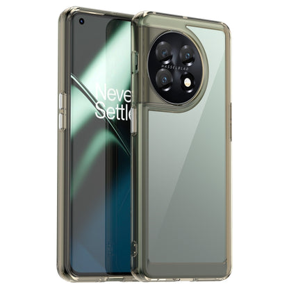 Transparent light gray phone case with TPU sides and camera cutout