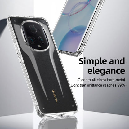 Clear hard phone case with matte black backing and raised camera cutout