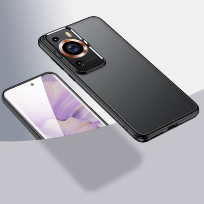 Matte black hard phone case with large camera module cutout for phone