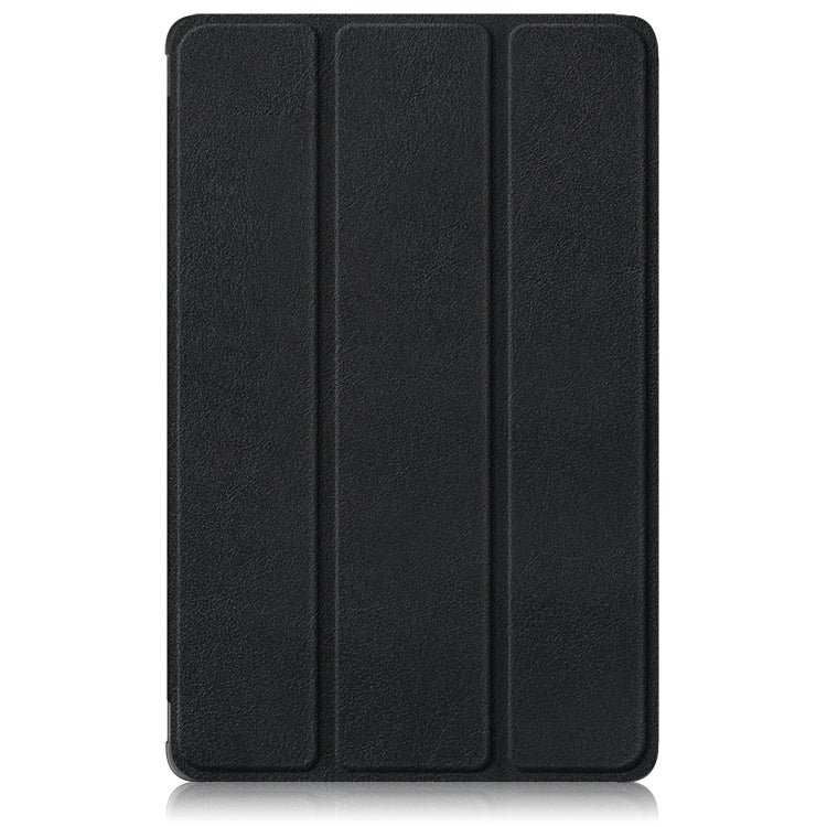 Black three-panel tablet case back with textured finish