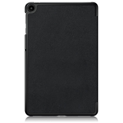 Black tablet case back cover with camera cutout and textured surface