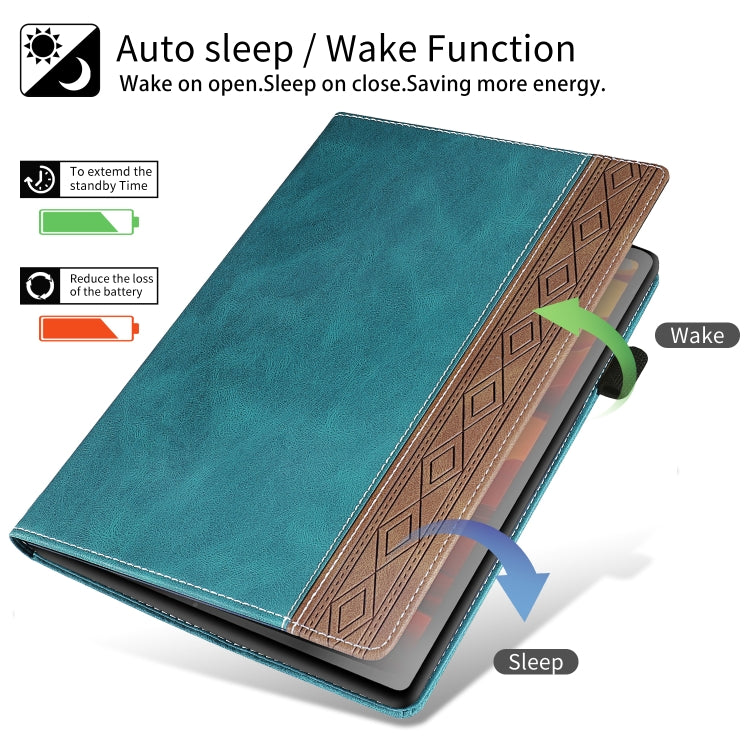 Splicing Series Tablet Leather Case, For Lenovo Tab M10 Plus 3rd Gen, For Huawei MatePad SE