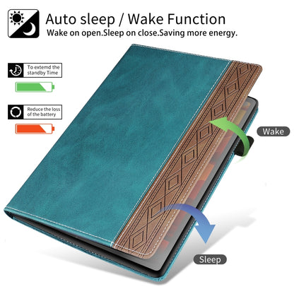 Splicing Series Tablet Leather Case, For Lenovo Tab M10 Plus 3rd Gen, For Huawei MatePad SE