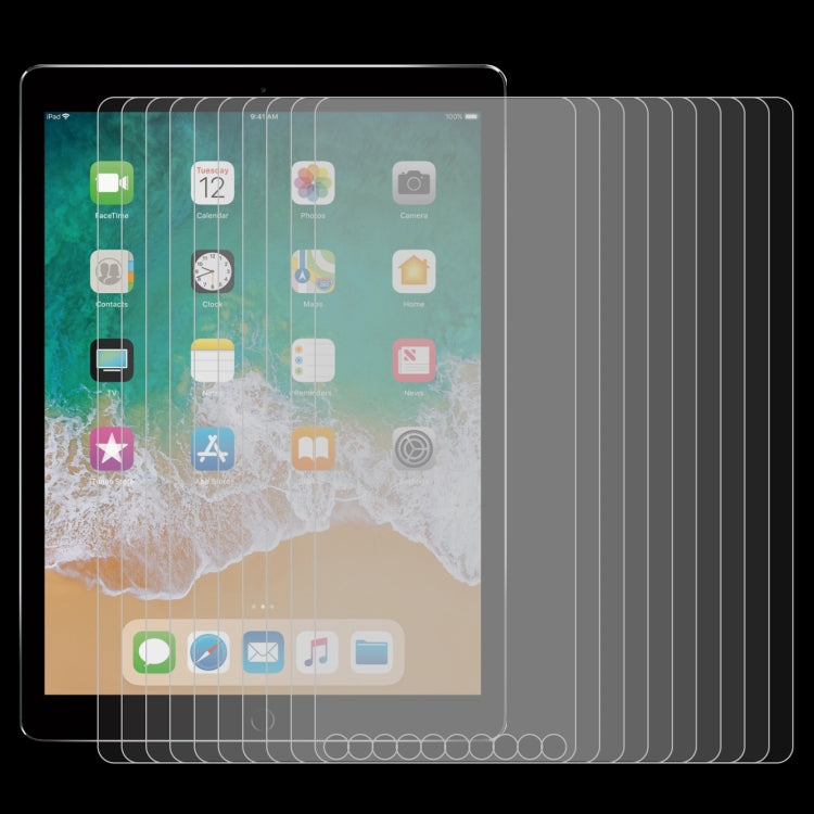 25-pack tablet tempered glass screen protectors, layered for display coverage