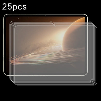 25-pack tablet tempered glass screen protector films with clear anti-scratch coverage