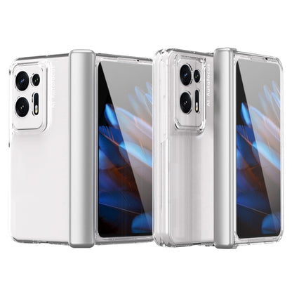 Folding full-coverage phone case with clear hinge covers for OPPO Find N2