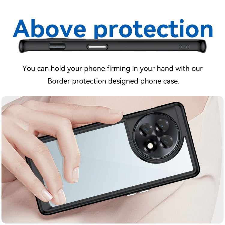 Black phone case with camera lens ring, side cutouts, and raised border