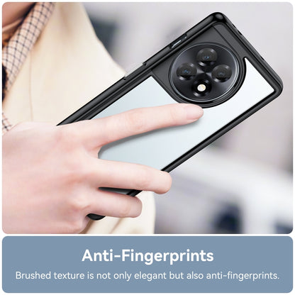 Black acrylic TPU phone case with camera cutout and textured grip finish