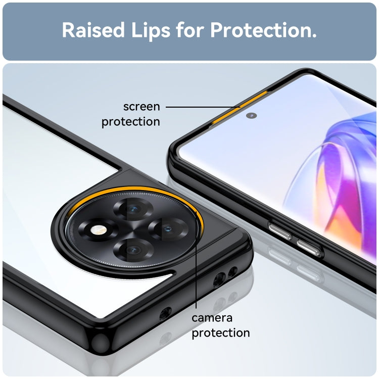 Black phone case with raised lips for screen and camera protection
