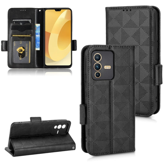 Symmetrical Triangle Leather Phone Case, For vivo S12 Pro / V230 Pro, For vivo S15e 5G, For vivo T1 5G / Y75 5G / Y55 5G, For vivo V27e / S16e, For vivo X Note, For vivo Y01 / Y15s 2021, For vivo Y02 4G, For vivo Y35 4G